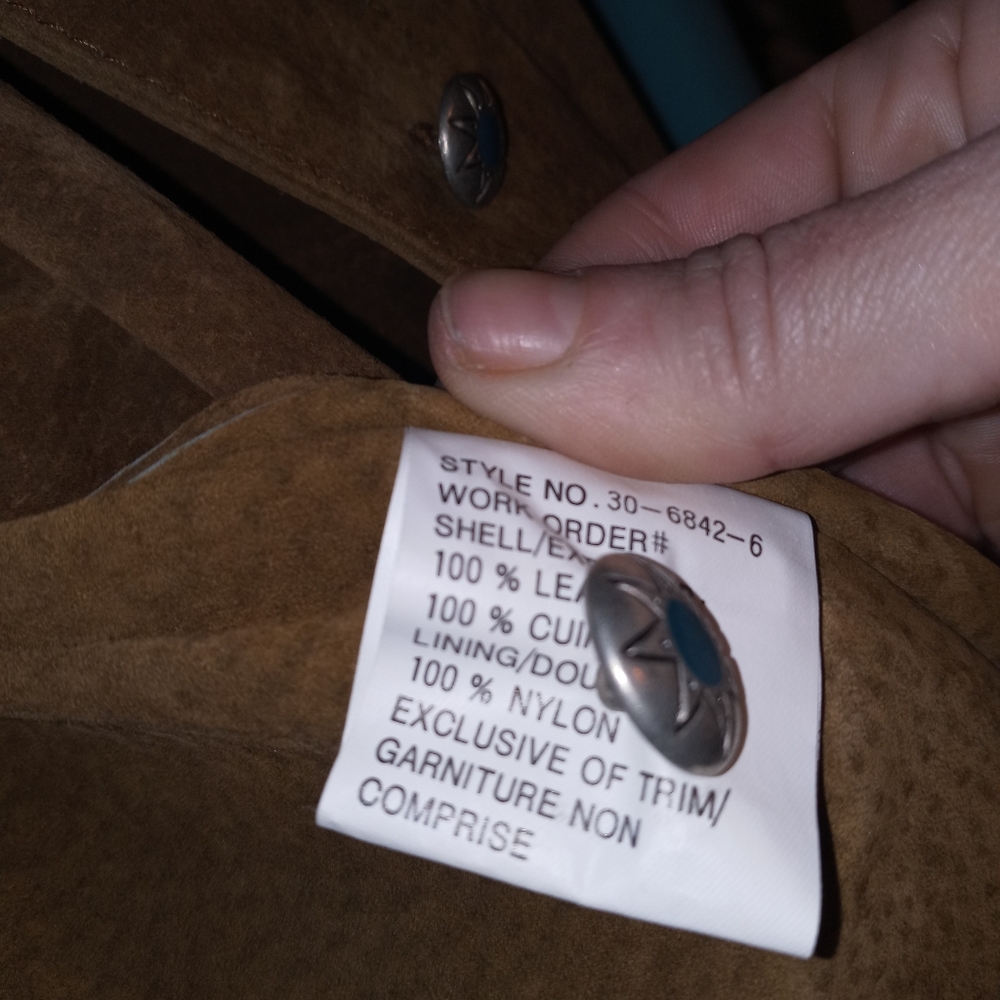 1980s Vintage Hunter's Run Leather Jacket - Picture 8 of 10